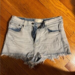 abercrombie and fitch jean shorts